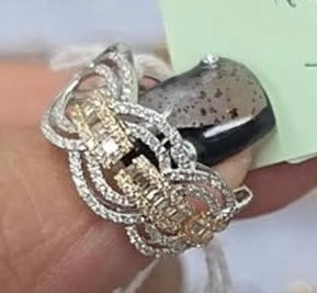Diamond Pavé Floral Ring